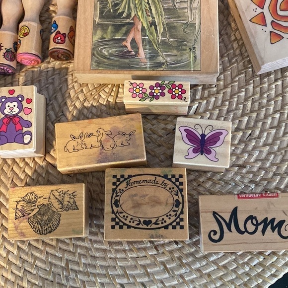 Set of 17 Stamps including Happen Willow Flower Fairy Large Rubber Stamp - Picture 9 of 10
